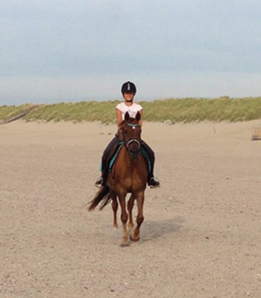 Paardrijden op het strand